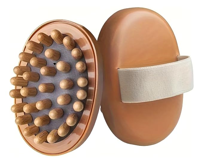 1 Pack Wood Therapy Massage Tools, Natural Meridian Massage Brush