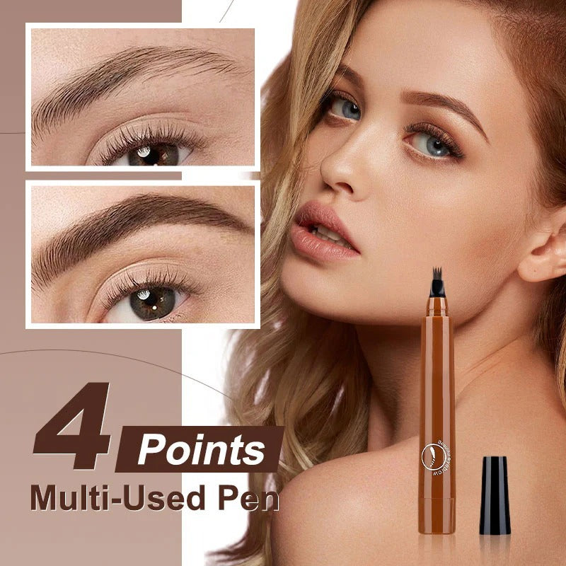Buy 1 Get 1 Free Waterproof Four-tip Beard and Eyebrow Pen - CL-MA-928